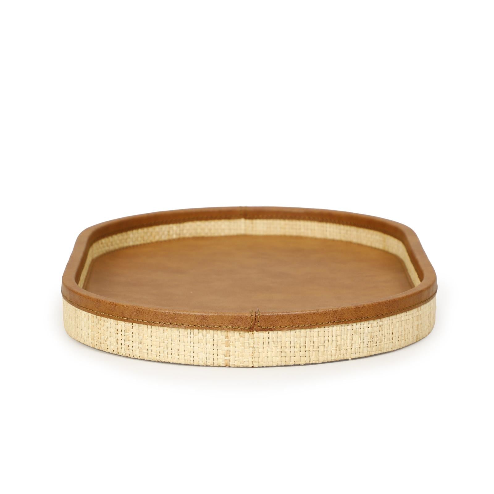 TOV Furniture Hakiri Natural Raffia Contract-Grade Storage Tray