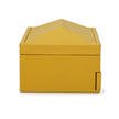 TOV Furniture Knox Mustard Yellow Vegan Leather Contract-Grade Jewelry Box