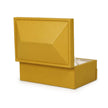 TOV Furniture Knox Mustard Yellow Vegan Leather Contract-Grade Jewelry Box