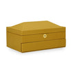 TOV Furniture Knox Mustard Yellow Vegan Leather Contract-Grade Jewelry Box
