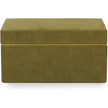 TOV Furniture Pisa Green Vegan Suede Contract-Grade Storage Box