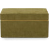 TOV Furniture Pisa Green Vegan Suede Contract-Grade Storage Box