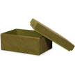 TOV Furniture Pisa Green Vegan Suede Contract-Grade Storage Box