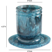 TOV Furniture Channeled Swirl Resin Kiddush Cup
