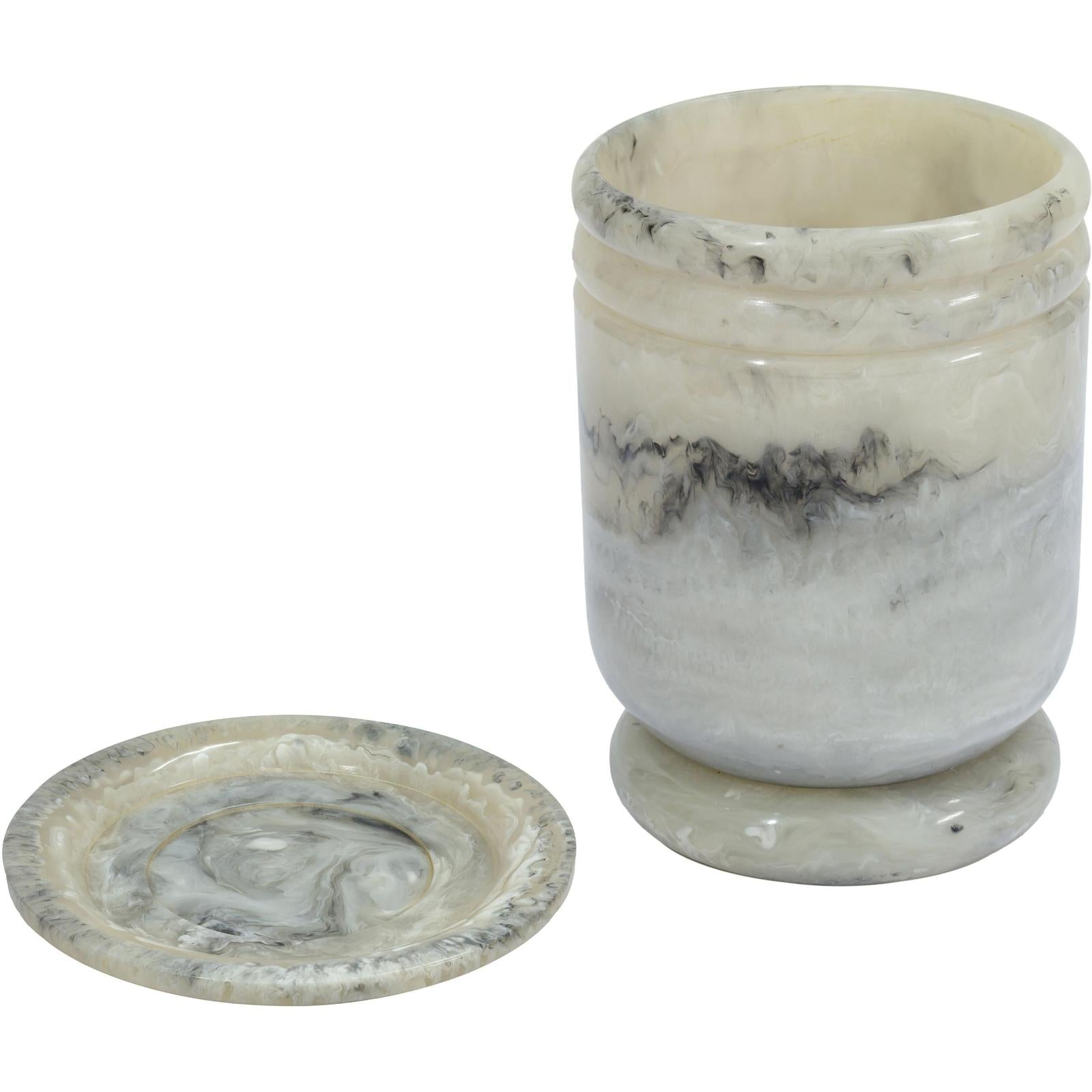 TOV Furniture Channeled Swirl Resin Kiddush Cup