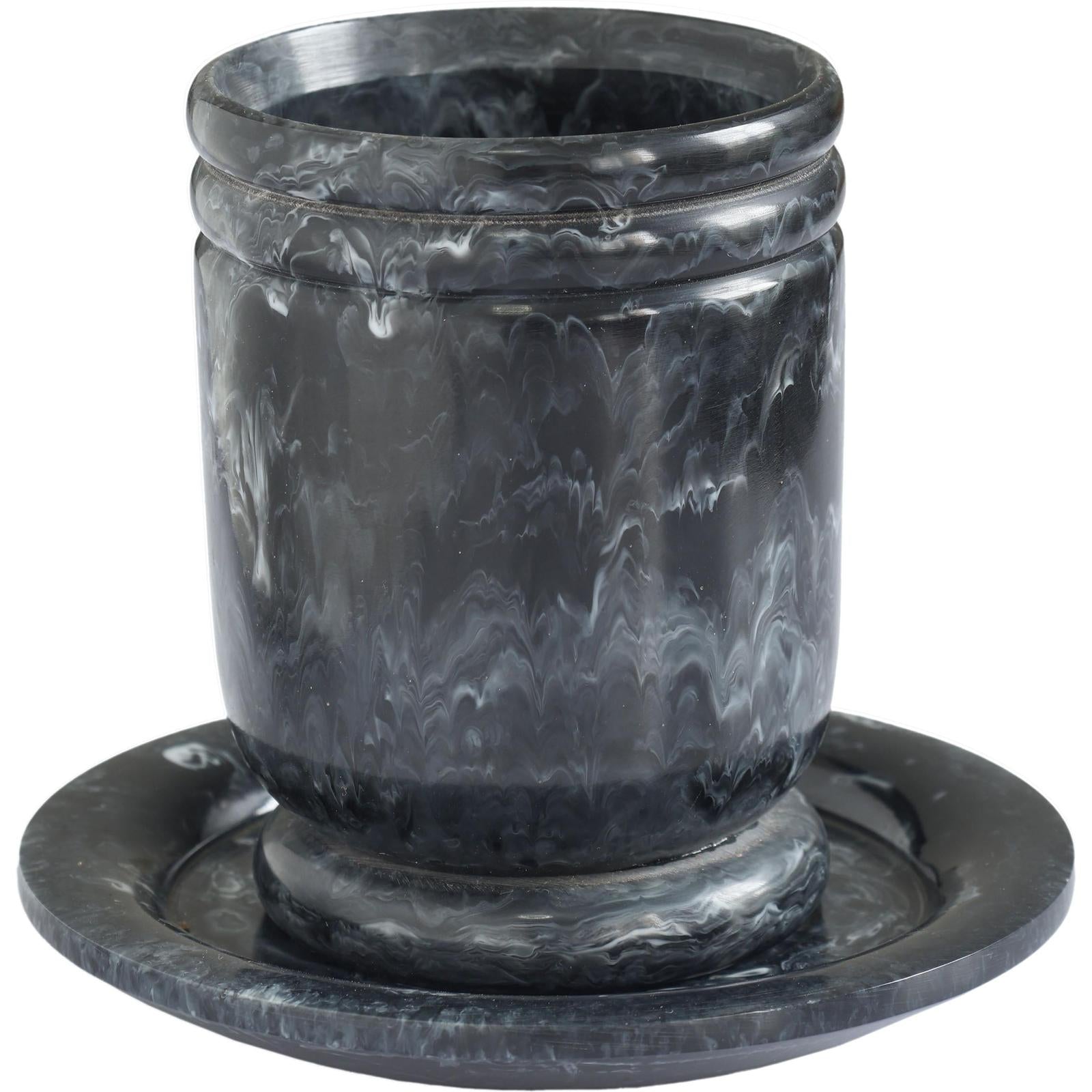 TOV Furniture Channeled Swirl Resin Kiddush Cup