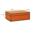 TOV Furniture Acre Orange Cotton Jute Contract-Grade Jewelry Box