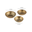 TOV Furniture Shah Antique Brass Hammered Iron Catchall Round Bowls - Set of 3