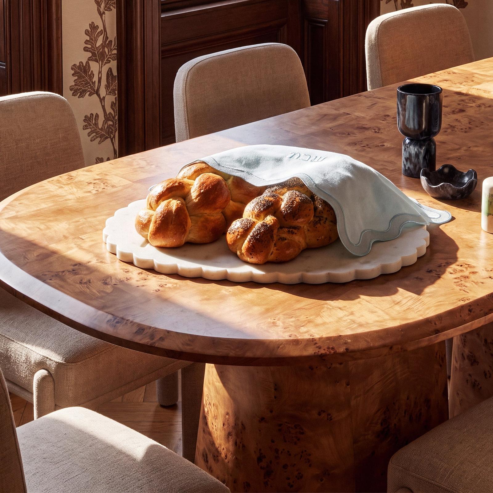 TOV Furniture Shabbat Marble Serving Board