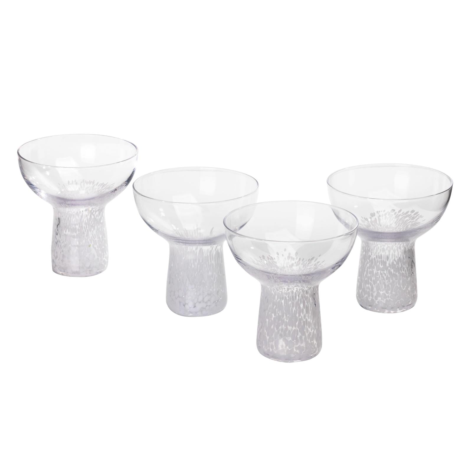 TOV Furniture Dottie Handblown Cocktail Glass - Set of 4