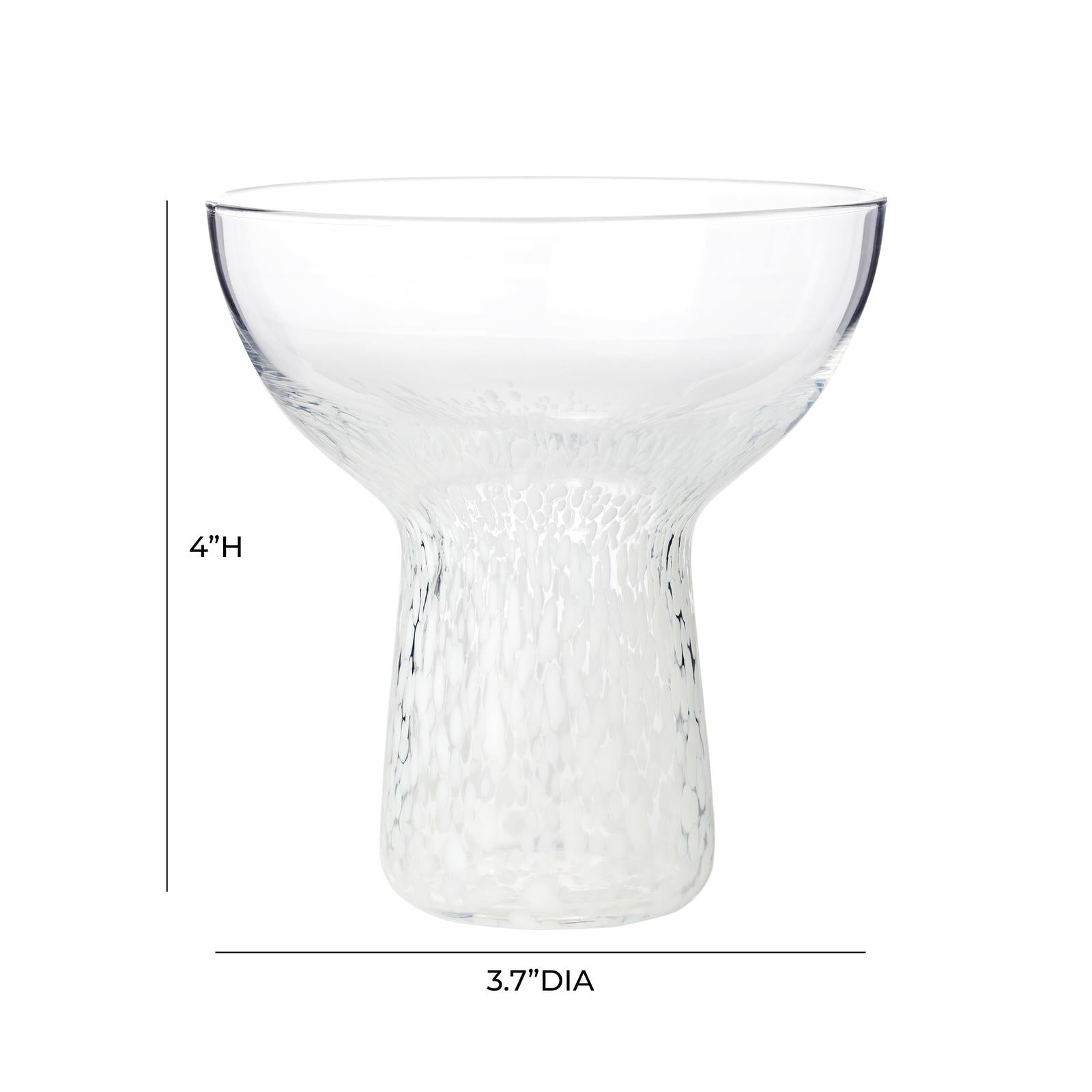 TOV Furniture Dottie Handblown Cocktail Glass - Set of 4
