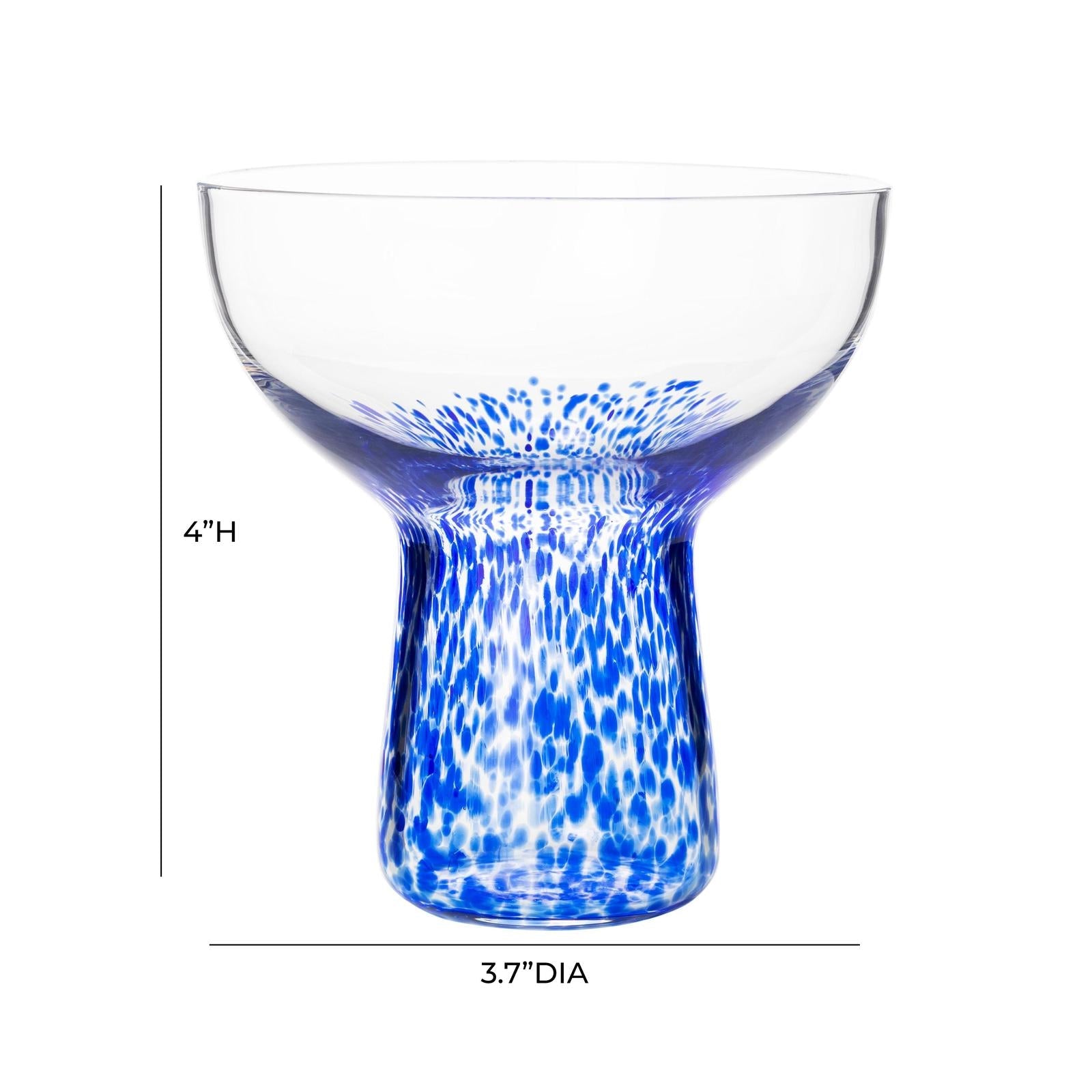 TOV Furniture Dottie Handblown Cocktail Glass - Set of 4