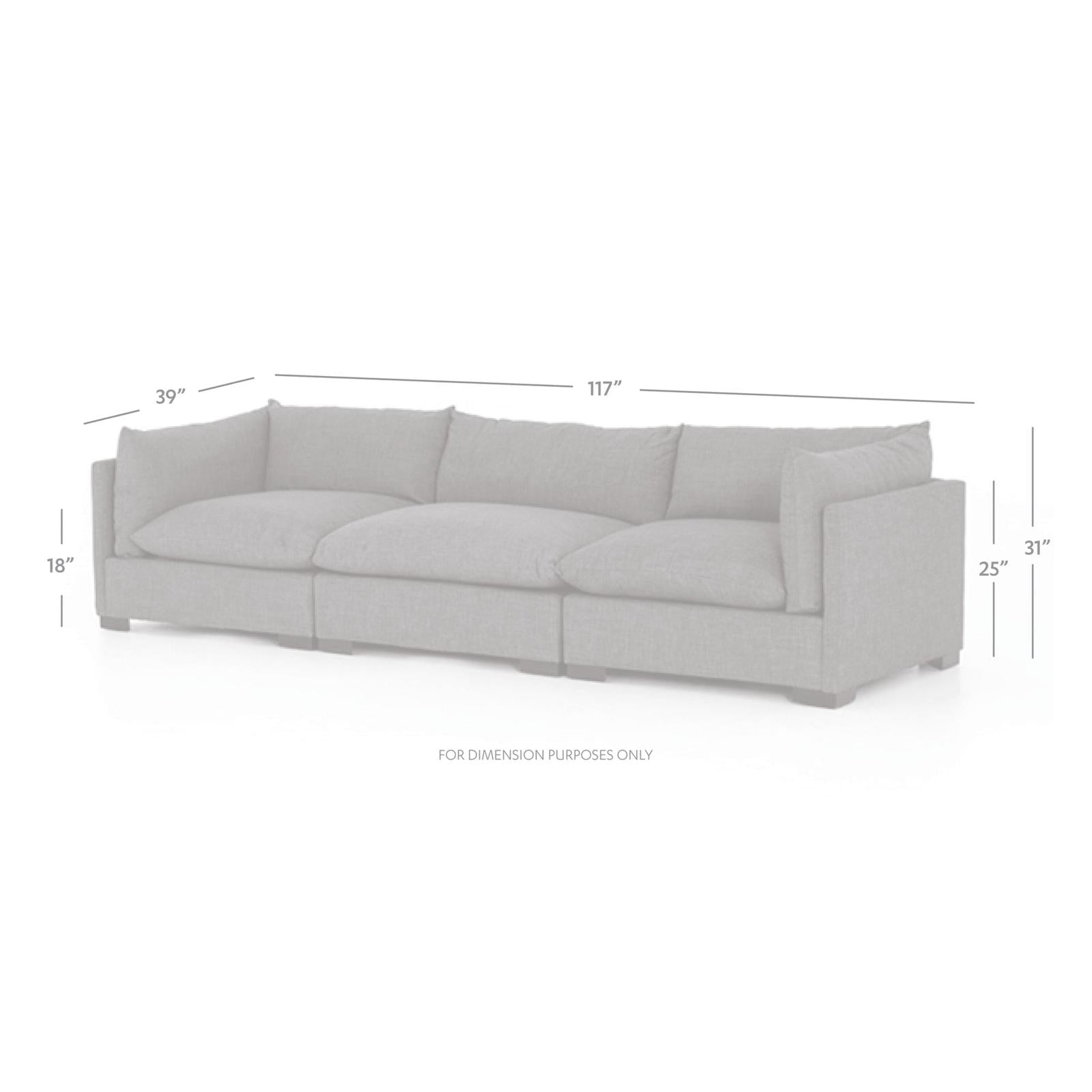 Four Hands Westwood 3 PC Sofa