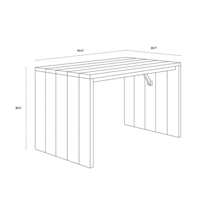 Sunpan Viga Counter Table