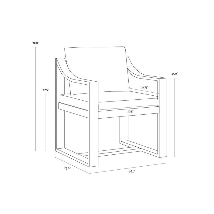 Sunpan Tahiti Dining Armchair