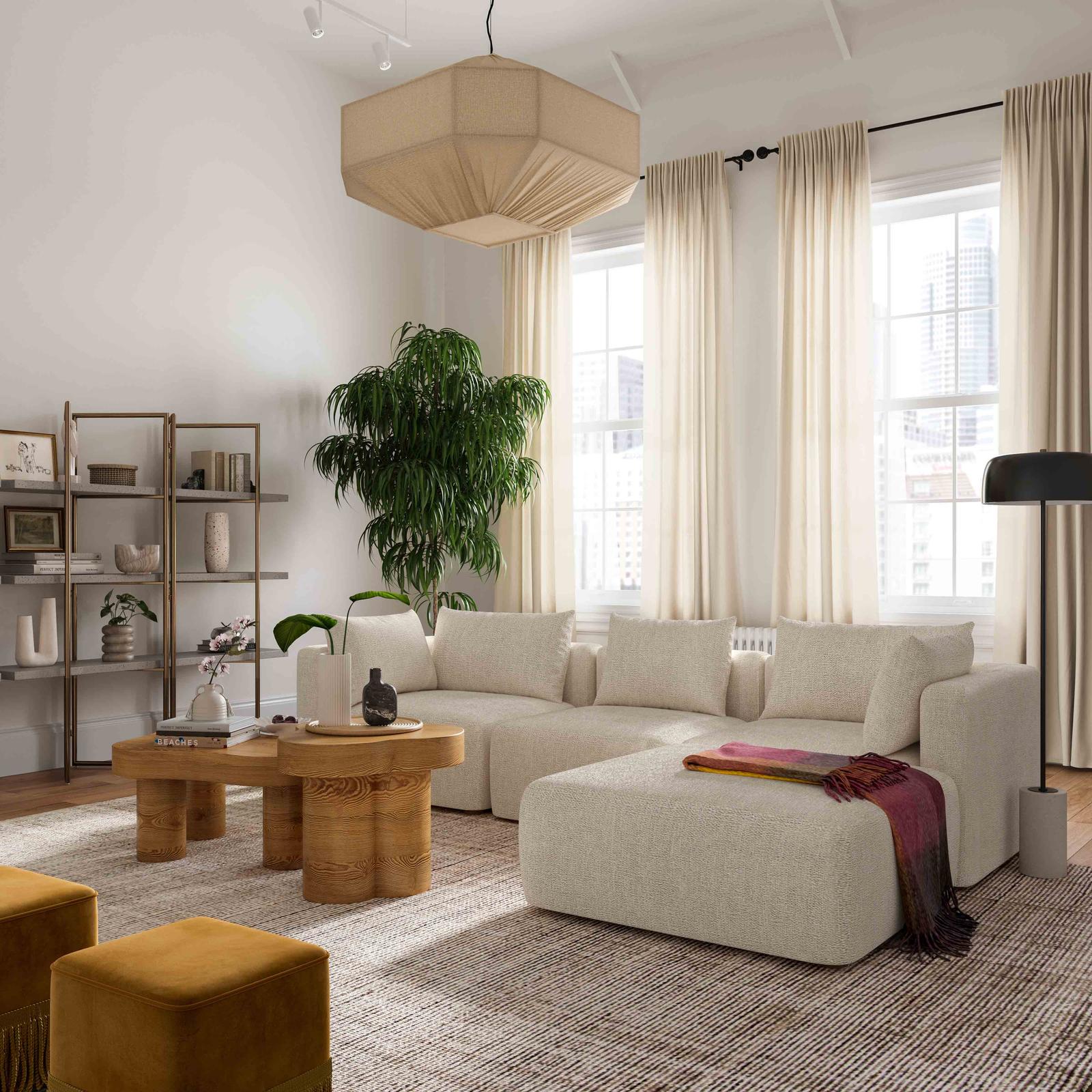 TOV Furniture Hangover 4-Piece Modular Sectional