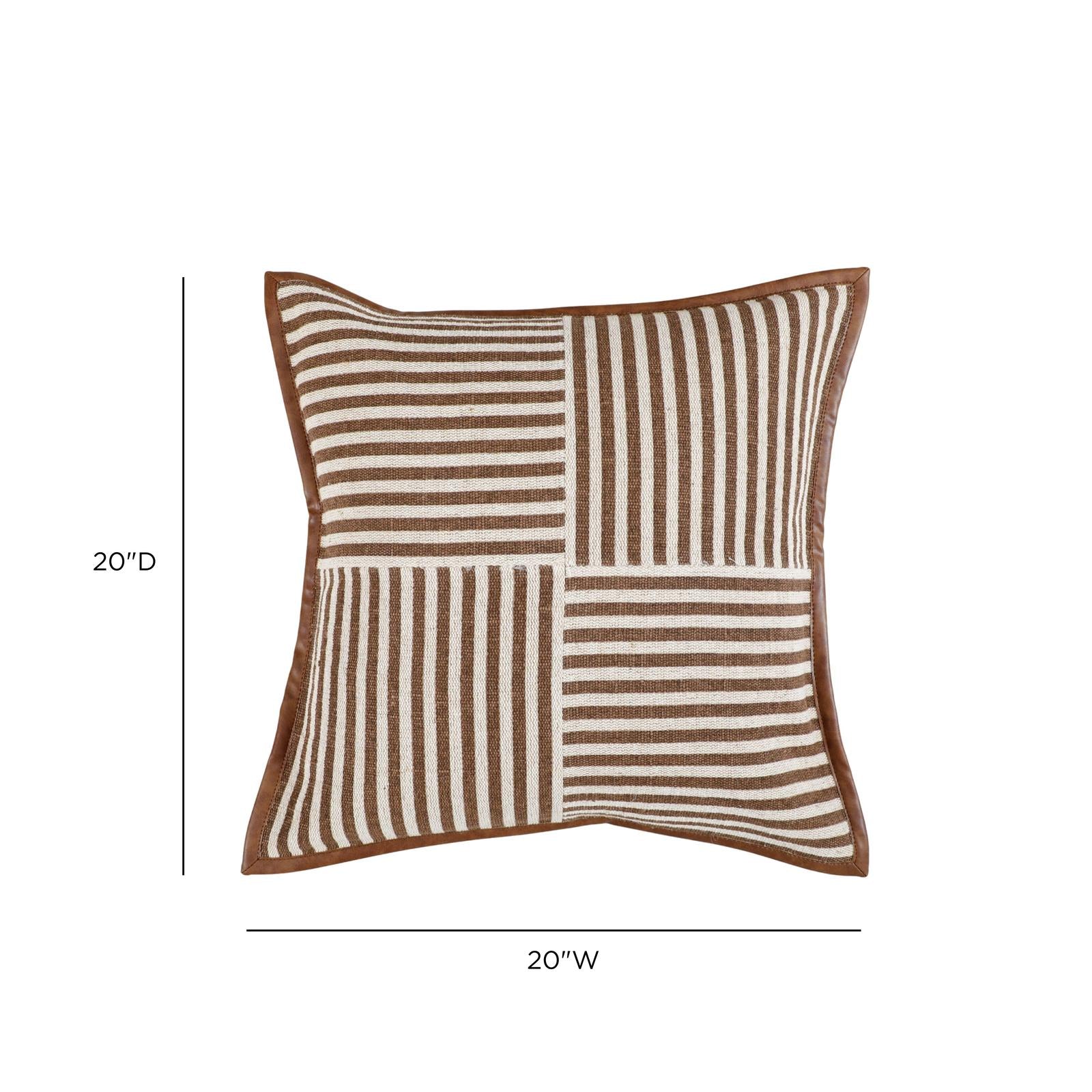 TOV Furniture Kora Cotton Jute Contract-Grade Throw Pillow