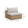 TOV Furniture Cali Performance Fabric & Wicker Outdoor Modular Components