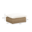 TOV Furniture Cali Performance Fabric & Wicker Outdoor Modular Components