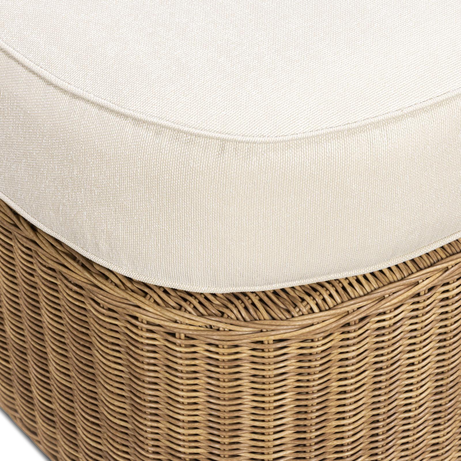 TOV Furniture Axel Boucle Outdoor Ottoman