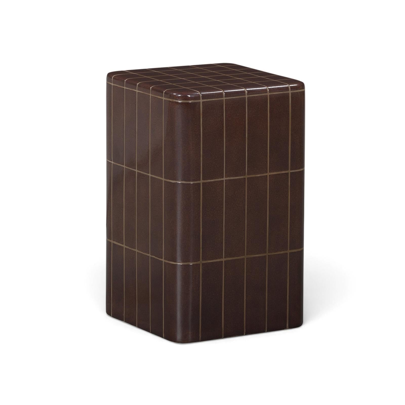 TOV Furniture Tatiana Square Concrete Indoor/Outdoor Side Table