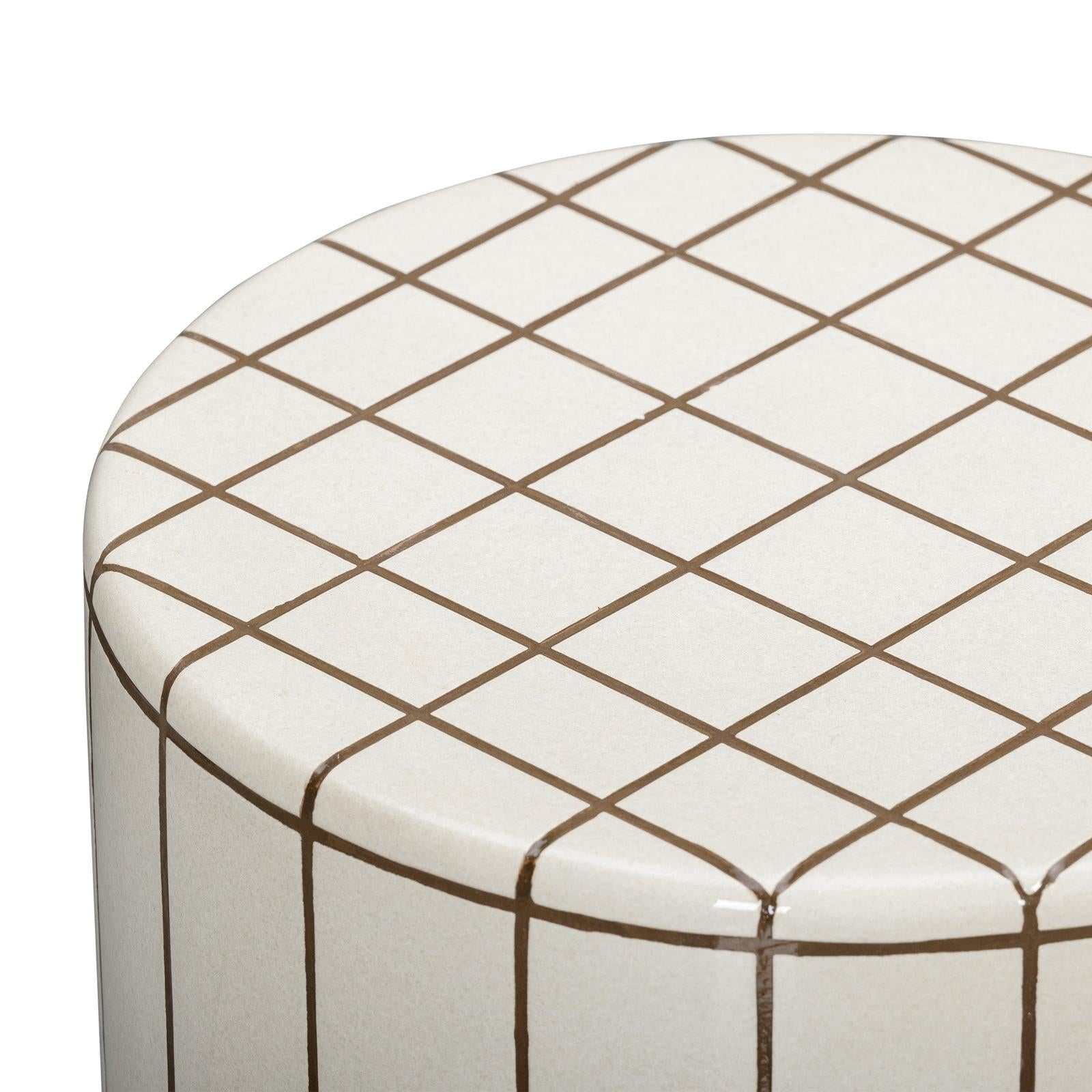 TOV Furniture Tatiana Round Concrete Indoor/Outdoor Side Table