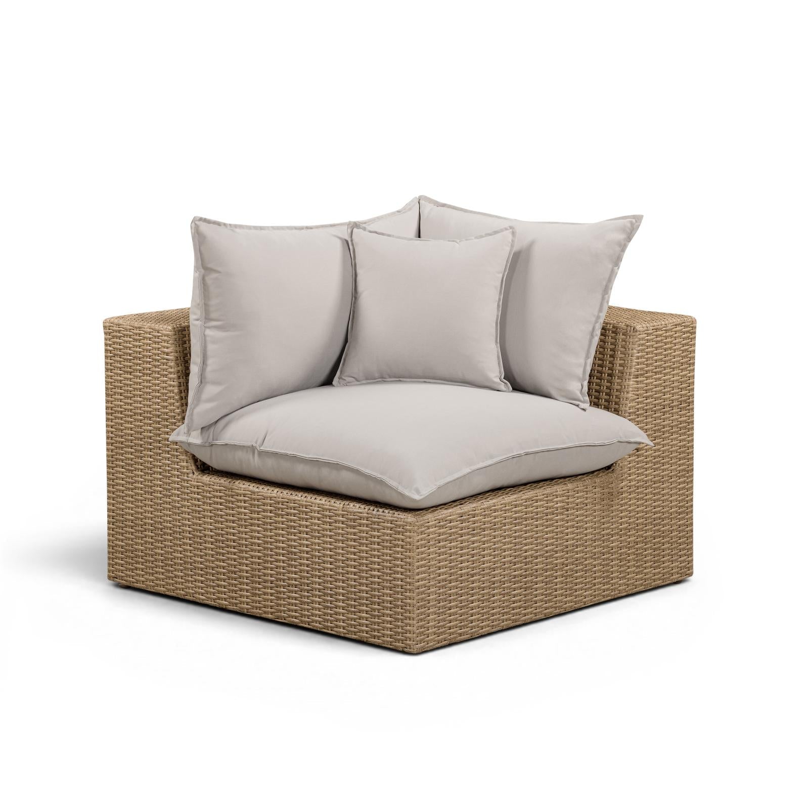 TOV Furniture Cali Performance Fabric & Wicker Outdoor Modular Components