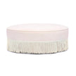 TOV Furniture Tassy Tasseled Round Ottoman