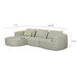 TOV Furniture Noor 3-Piece Modular Sectional