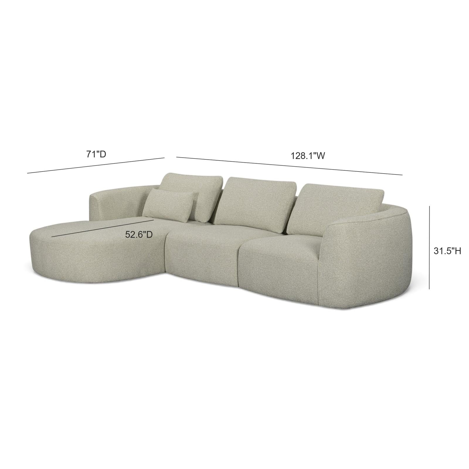 TOV Furniture Noor 3-Piece Modular Sectional