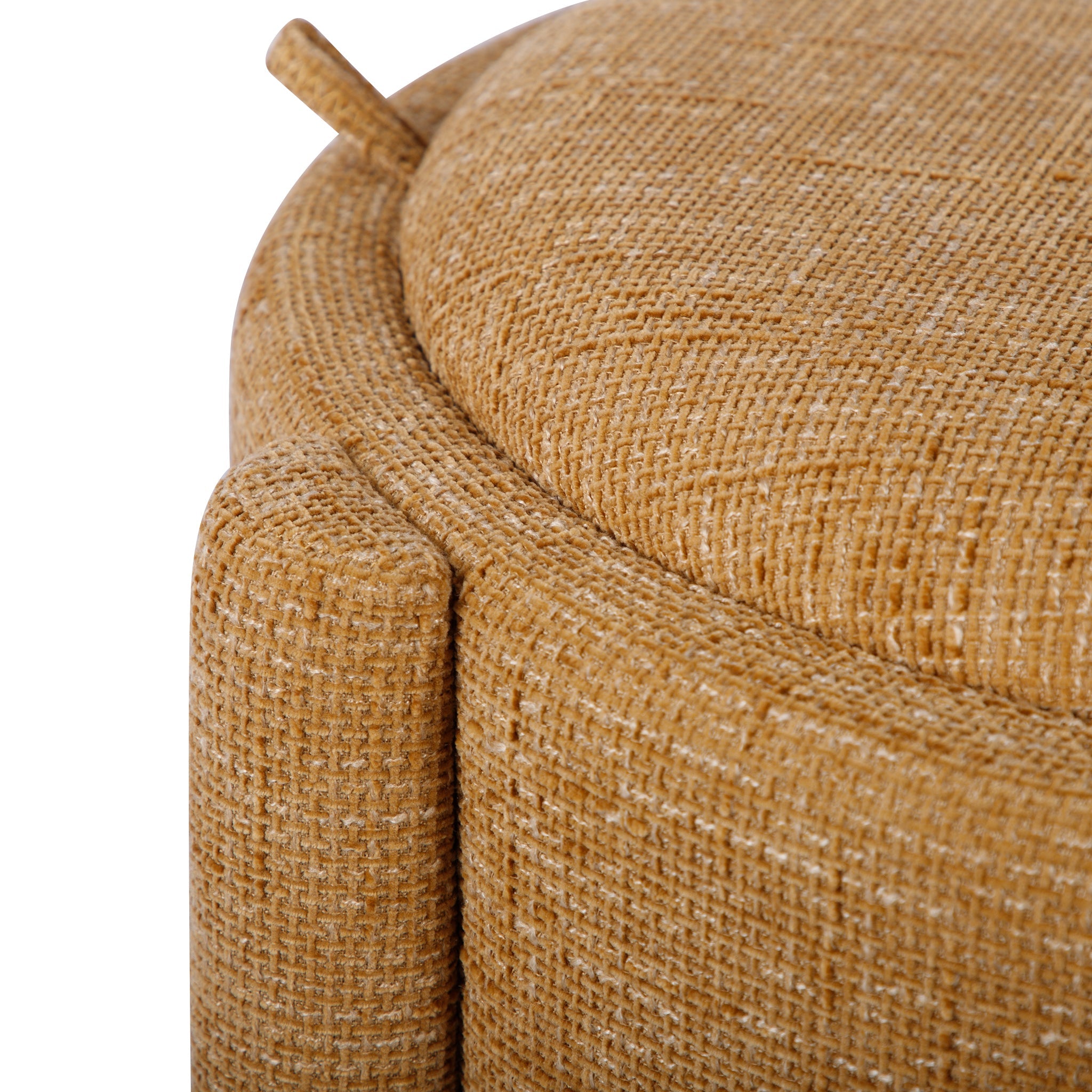 TOV Furniture Bellamy Railroad Chenille Storage Stool With Reversible Tray Top