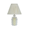 TOV Furniture Edith Scalloped Papier Mache Flower Pleated Table Lamp