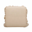 TOV Furniture Gertrude Yellow Gingham Performance Linen Skirted Ottoman