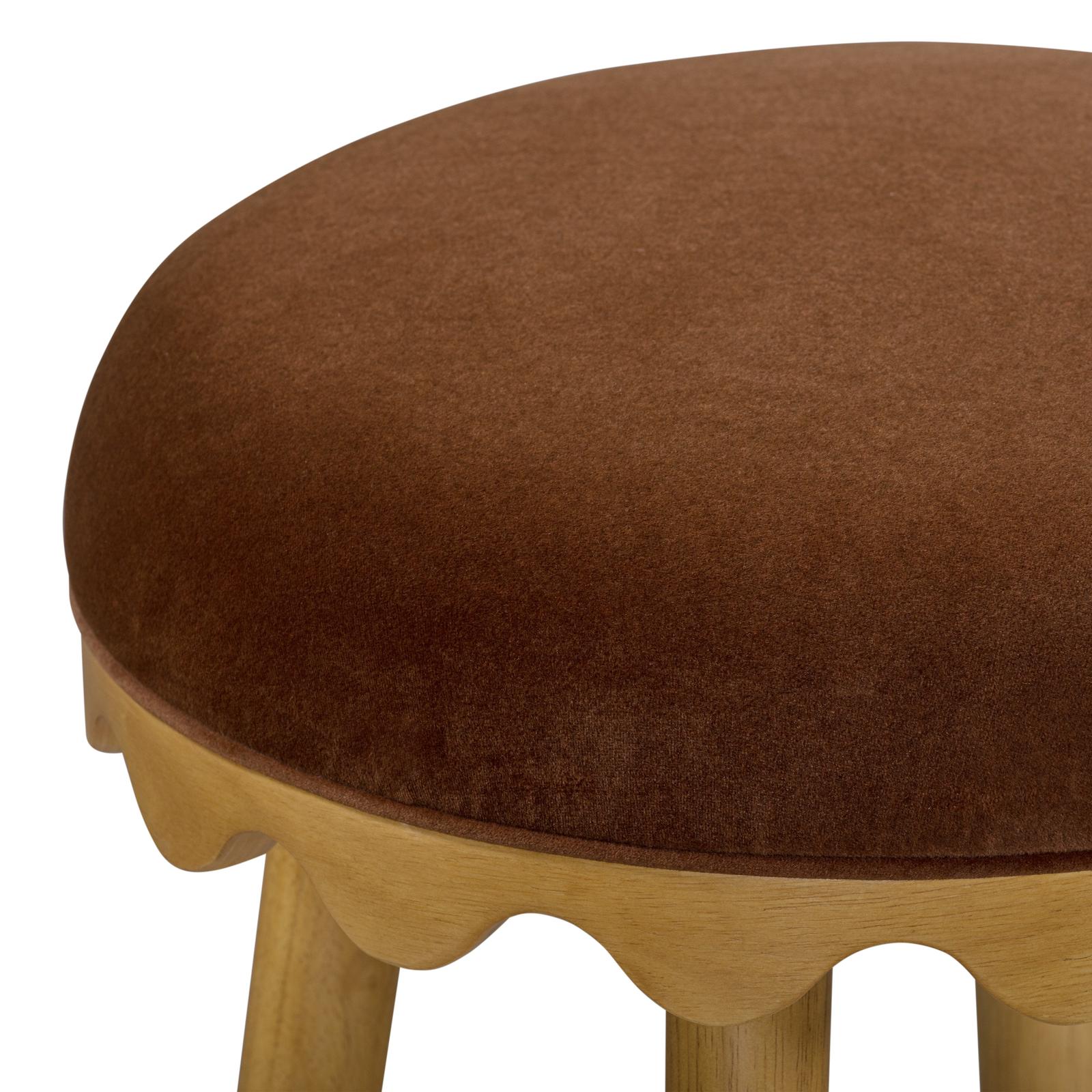 TOV Furniture Oodle Performance Vegan Mohair Bar Stool