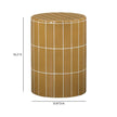 TOV Furniture Tatiana Round Concrete Indoor/Outdoor Side Table