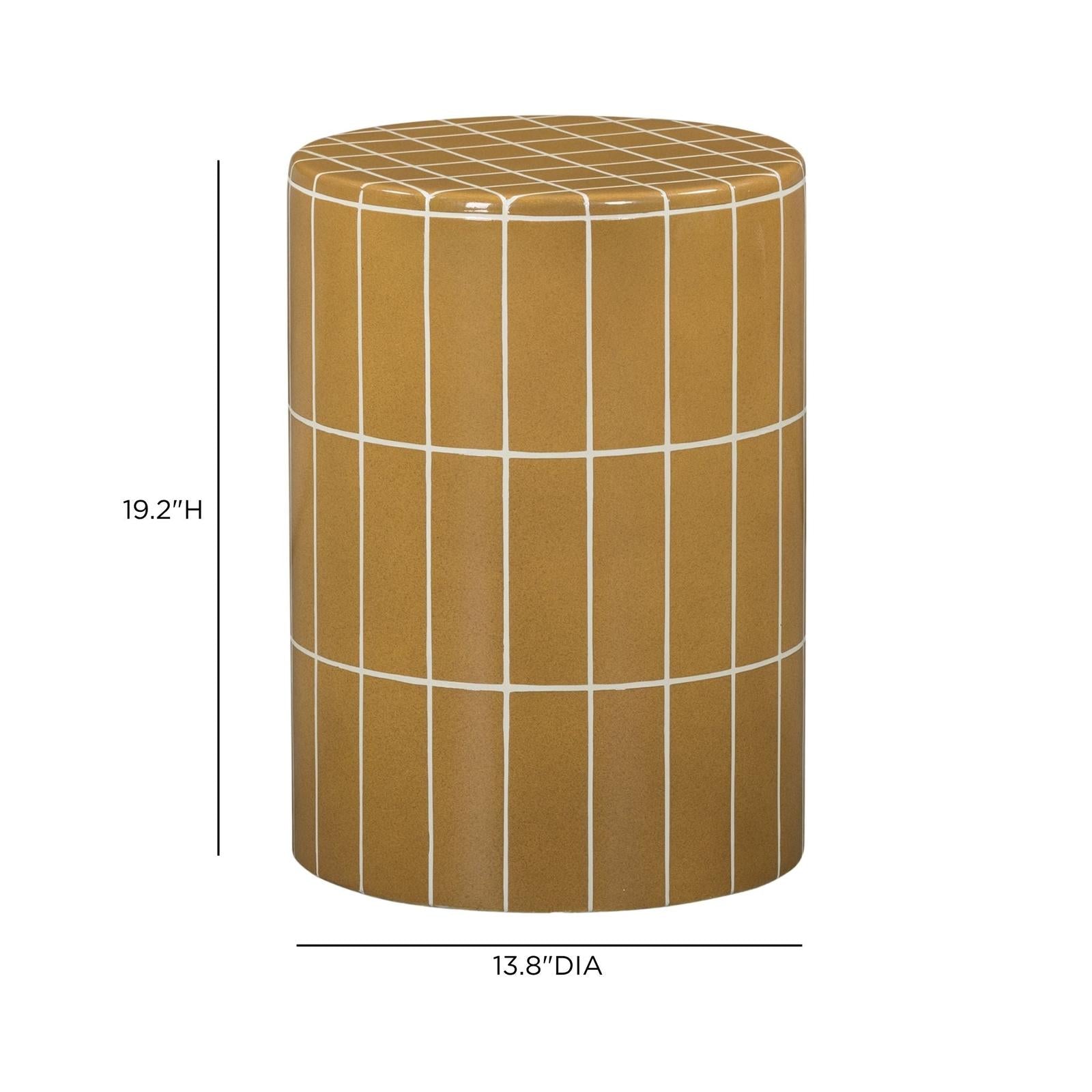 TOV Furniture Tatiana Round Concrete Indoor/Outdoor Side Table