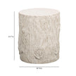 TOV Furniture Fawn Driftwood Concrete Indoor/Outdoor Side Table