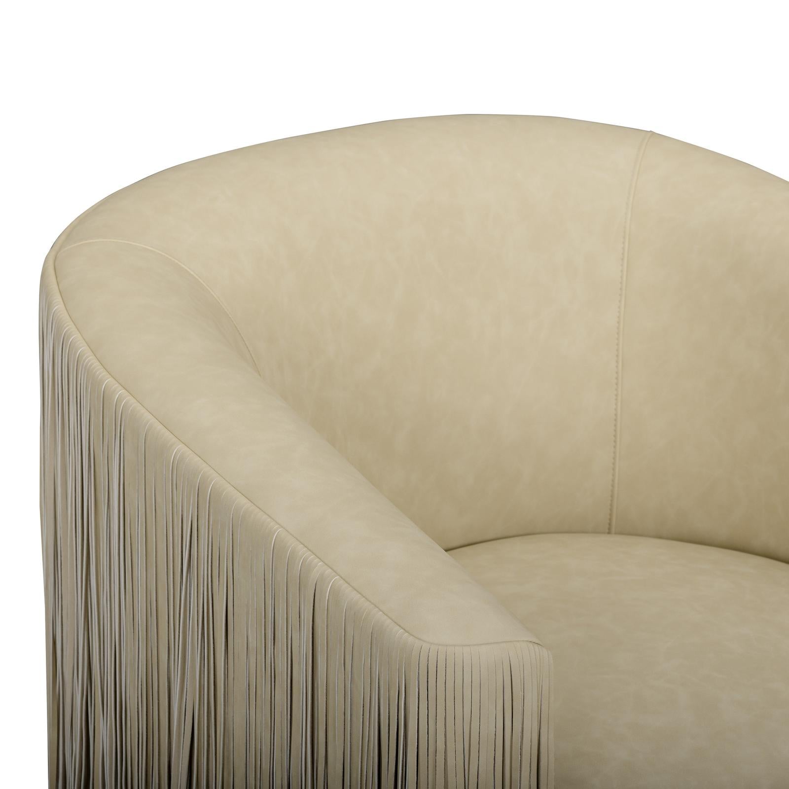 TOV Furniture Shag Me Swivel Chair