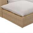 TOV Furniture Cali 4-Piece Performance Fabric & Wicker Outdoor Sectional