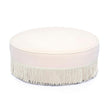 TOV Furniture Tassy Tasseled Round Ottoman