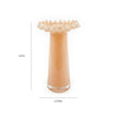 TOV Furniture Ruff Peach Glass Vase