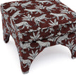 TOV Furniture Raji Leopard Performance Jacquard Ottoman
