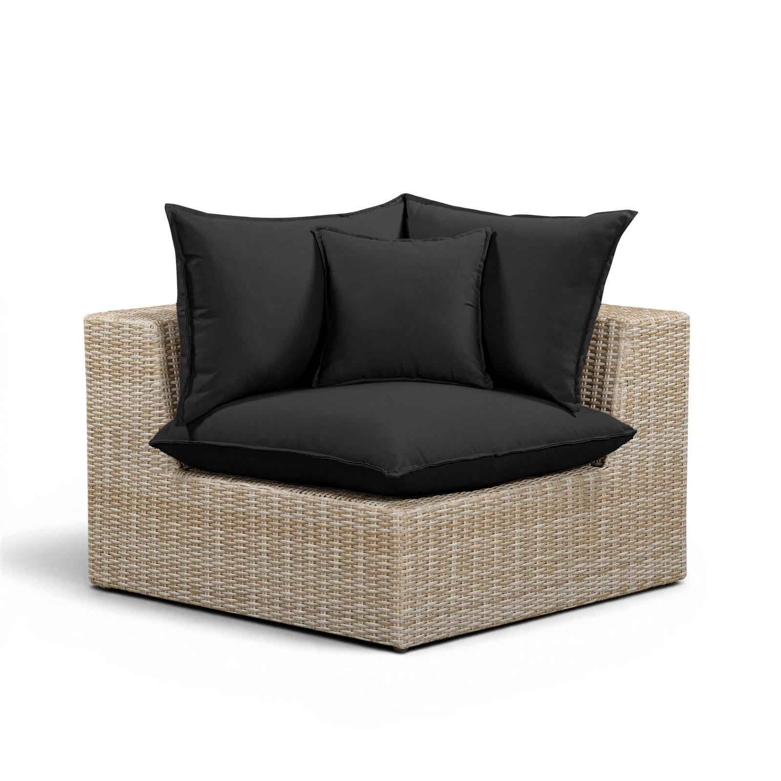 TOV Furniture Cali Performance Fabric & Wicker Outdoor Modular Components