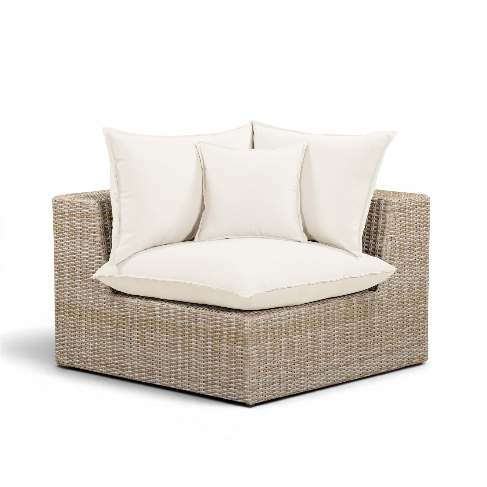 TOV Furniture Cali Performance Fabric & Wicker Outdoor Modular Components