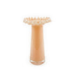 TOV Furniture Ruff Peach Glass Vase