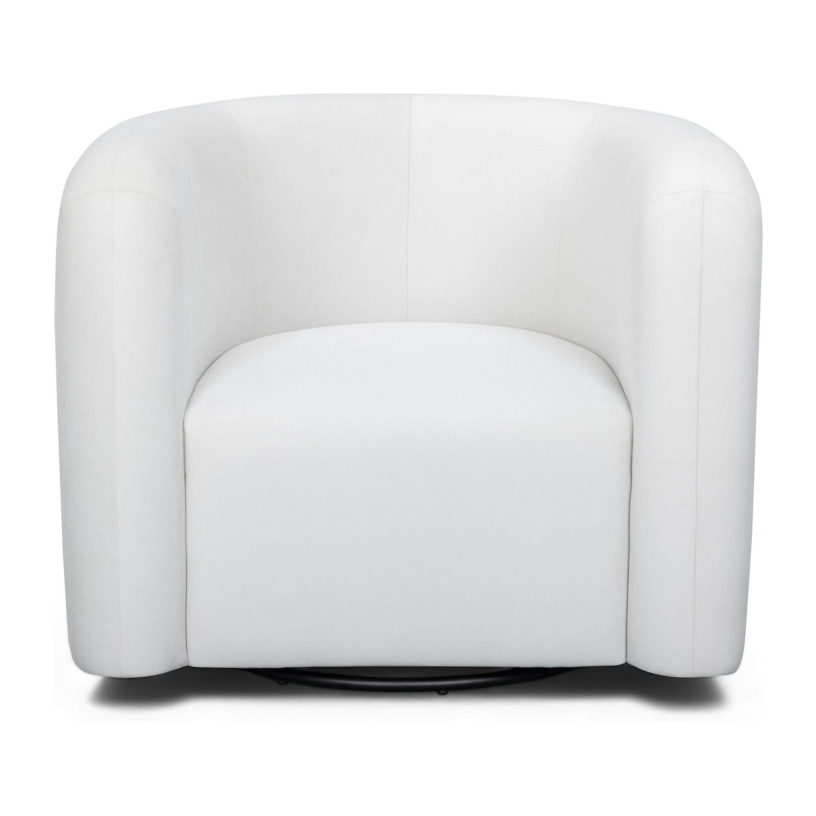 TOV Furniture Curves Performance Velvet Swivel Accent Chair