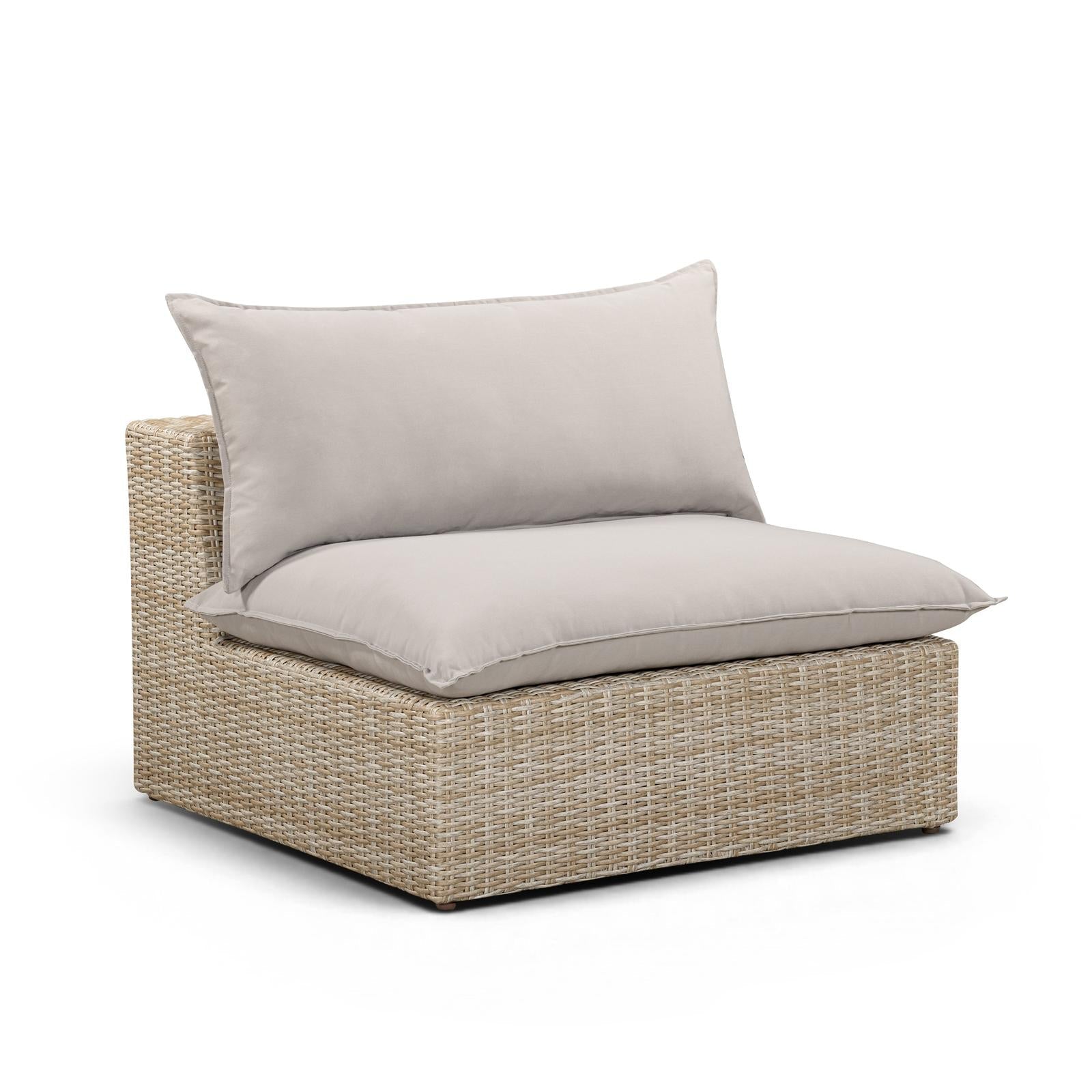 TOV Furniture Cali Performance Fabric & Wicker Outdoor Modular Components