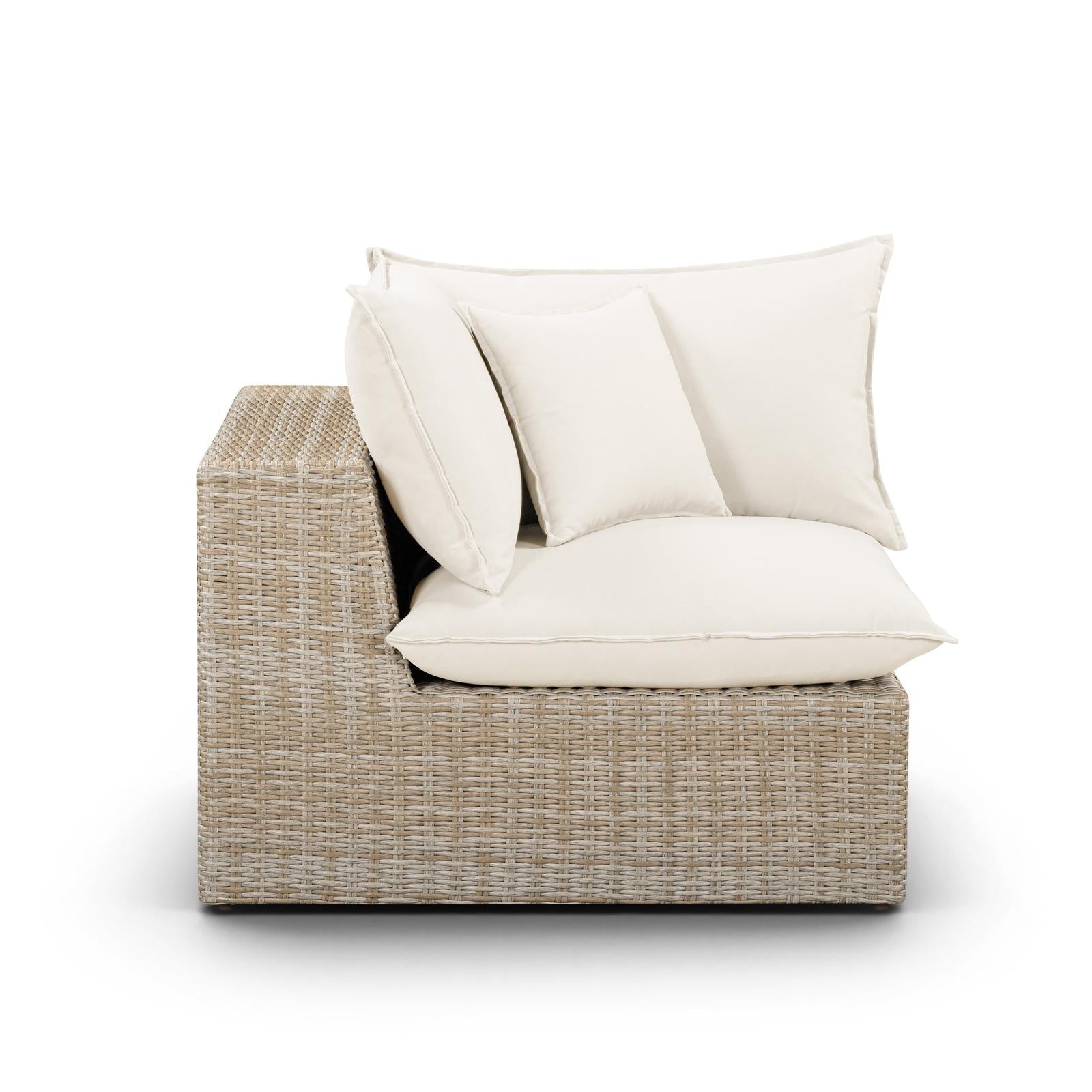 TOV Furniture Cali Performance Fabric & Wicker Outdoor Modular Components