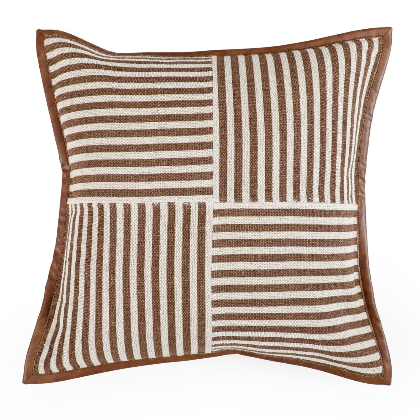 TOV Furniture Kora Cotton Jute Contract-Grade Throw Pillow