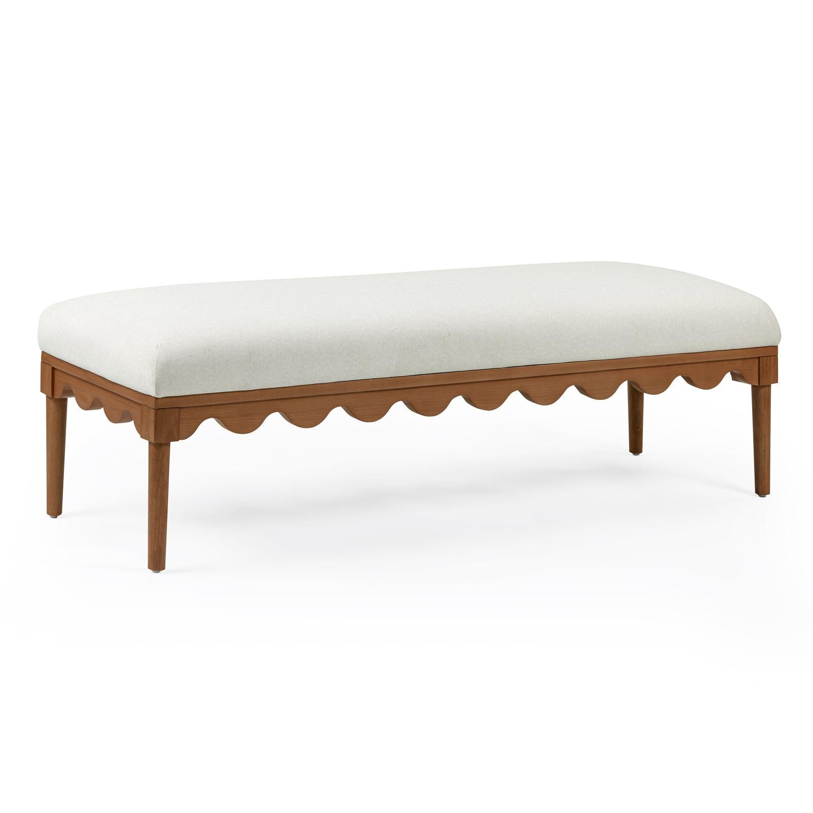 TOV Furniture Oodle Performance Vegan Mohair Bench